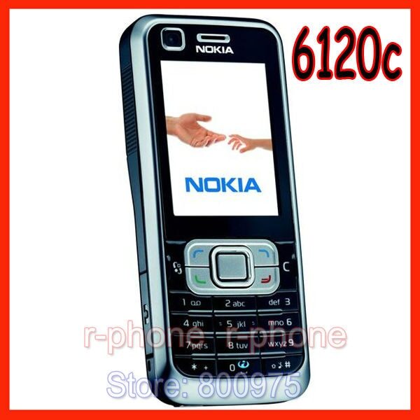 Nokia 6120c Classic 6120c Refurbished Mobile Phone Symbian OS Smartphone Unlocked 3G  Free Shipping Original 1