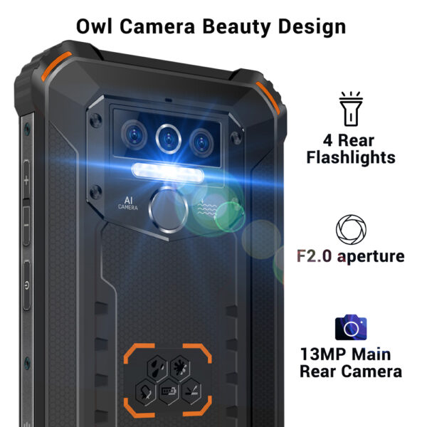 OUKITEL WP5 Pro 8000mAh 4G Smartphone IP68 Waterproof 4GB 64GB Mobile Phone Android 10 Triple Camera Face/Fingerprint ID 5.5 4