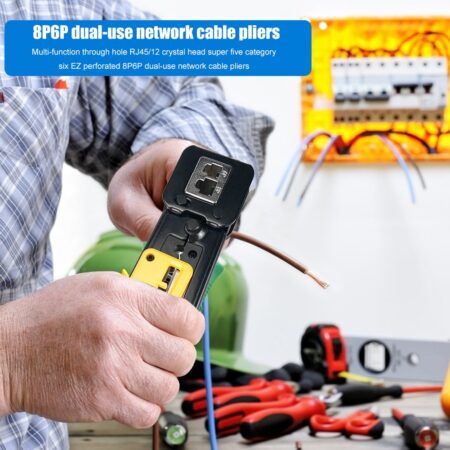 376Z RJ45/12 Wire Stripper Pliers Multifunctional Network Cable Cutter Crimper Electrical Wire Cable Cutters Cutting 1