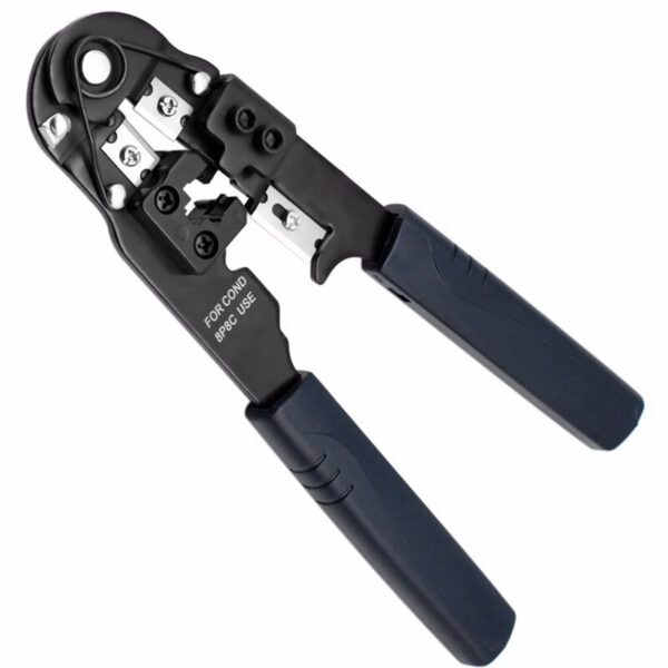 Cable Crimper,8P8C Rj45 Ethernet Connector Crimp Computer Hand Tools Multifunction Wire Pliers, Stripping, Thread Trimming 2