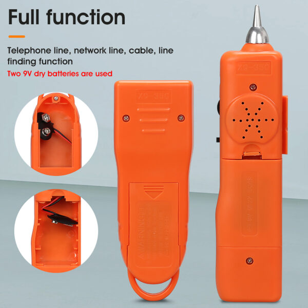 LAN Network Cable Tester Cat5 Cat6 RJ45 UTP STP Detector Line Finder Telephone Wire Tracker Tracer Diagnose Tone Tool Kit 4