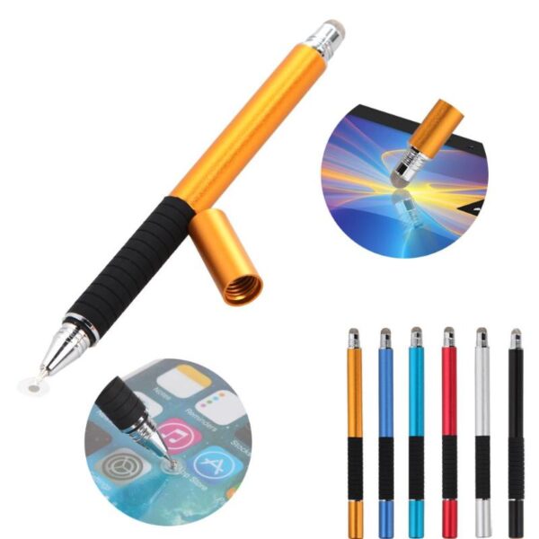 2 in 1 Multifunction Fine Point Round Thin Tip Touch Screen Pen Capacitive Stylus Pen For Smart Phone Tablet For iPad For iPhone 3