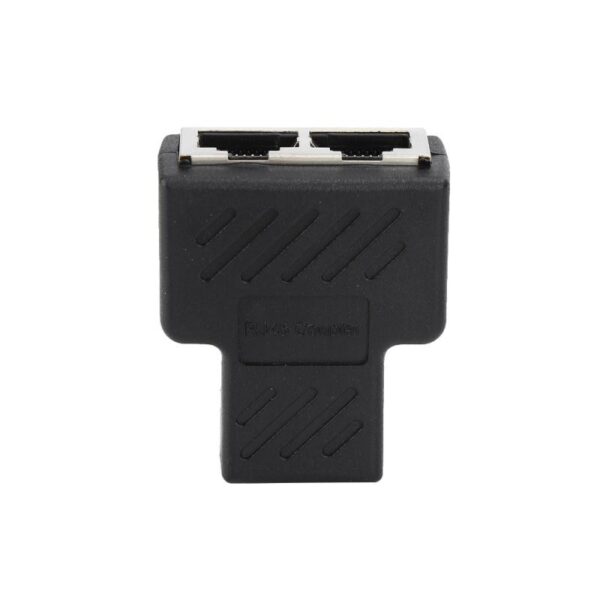 1 To 2 Ways RJ45 Connector Adapter Ethernet LAN Network Splitter Double Adapter Plug Ports Coupler Connector Extender Adapter 6