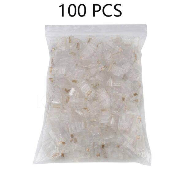 50/100 Pieces 8P8C RJ45 Modular Plug for Network CAT5 LAN Professional and High Quality 1