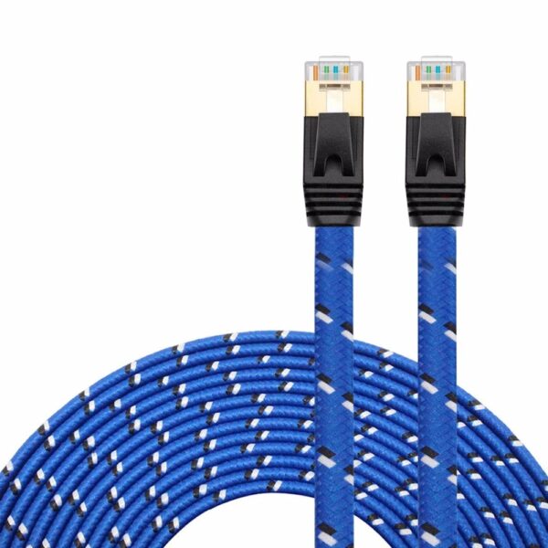 New Arrival Durable50cm1M1.5m 3M 5m10M 15M 20M 30m CAT7E Ethernet Internet Network Patch LAN Flat Cable Cord For Computer Laptop 6