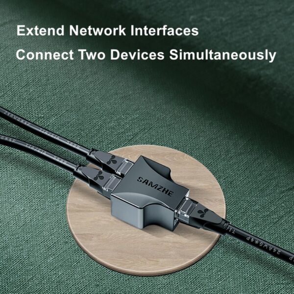 RJ45 Connector Ethernet Cable Adapter Lan Cable Extender Splitter Internet Cable Connection Female to Female 1 Input 2 Output 2