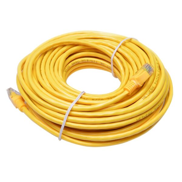 RJ45 CAT5 Ethernet Lan Network Cable Adapter For Computer Modem Anti-interference Yellow Extension Cord RJ45 connector 3