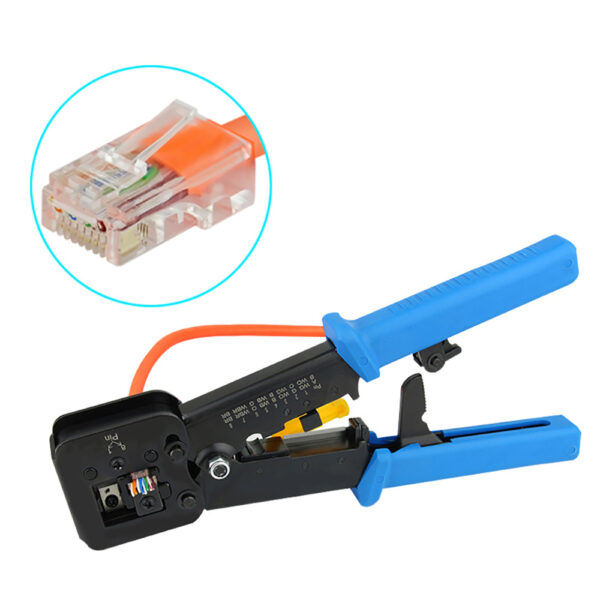 OULLX RJ45 Crimper Hand Network Tools Pliers RJ12 cat5 cat6 8p8c Cable Stripper Pressing Clamp Tongs Clip Multi Function 4