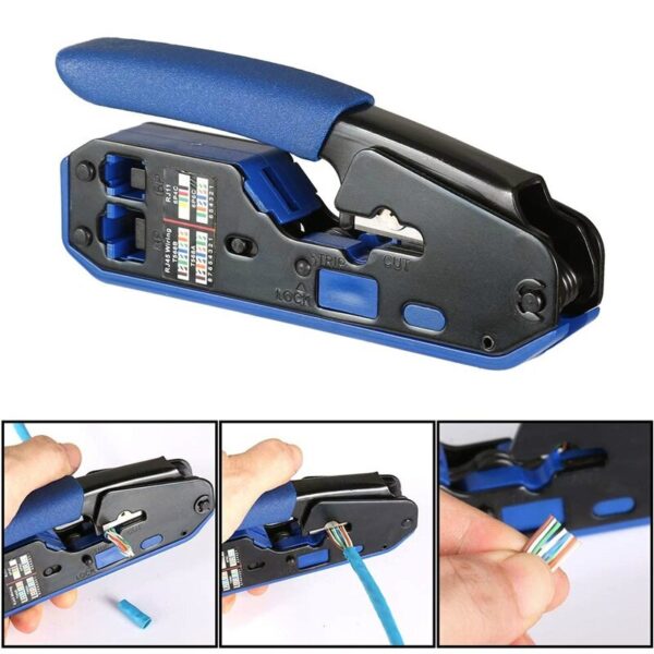 Rj45 Tool Network Crimper Cable Stripping Plier Stripper for Rj45 Cat6 Cat5E Cat5 Rj11 Rj12 Connector 5