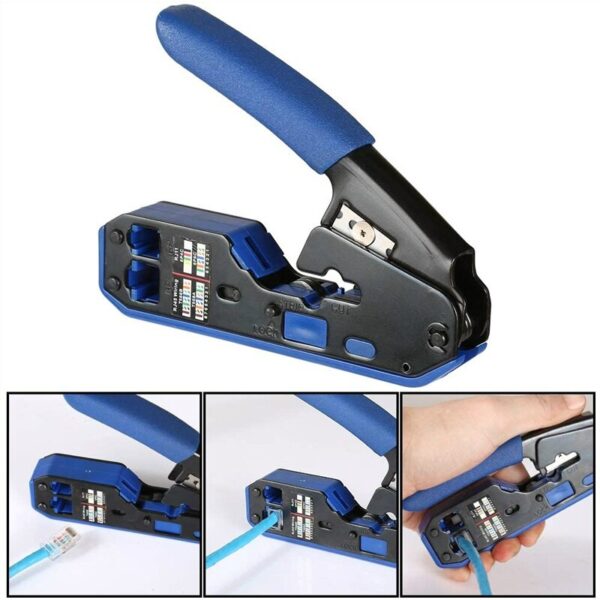 Rj45 Tool Network Crimper Cable Stripping Plier Stripper for Rj45 Cat6 Cat5E Cat5 Rj11 Rj12 Connector 4