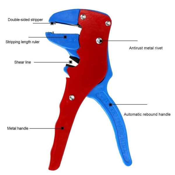 Automatic Crimper Cable Wire Stripper Adjusting Crimper Universal Stripping Pliers Tool for Network 4