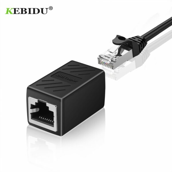 Mini RJ45 female-to-female Ethernet LAN splitter connector conversion head RJ45 CAT 5 5E 6 6a extender network cable adapter 1