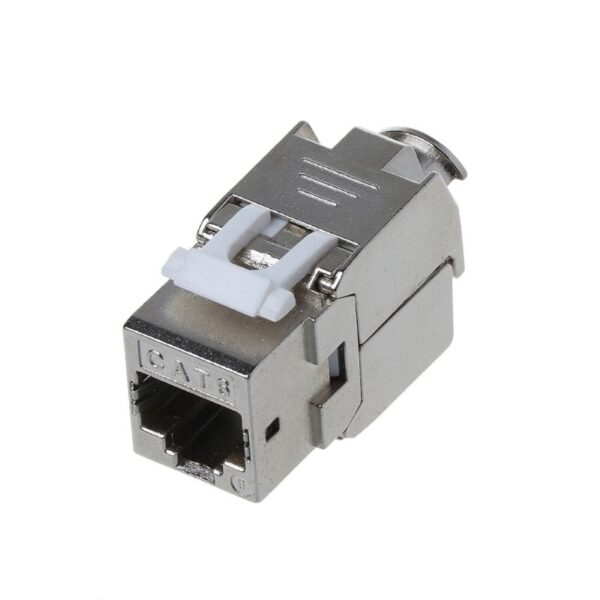 1Pc RJ45 Keystone Cat6 Cat6A Shielded FTP Zinc Alloy Module Keystone Jack Network Connector Adapter 5