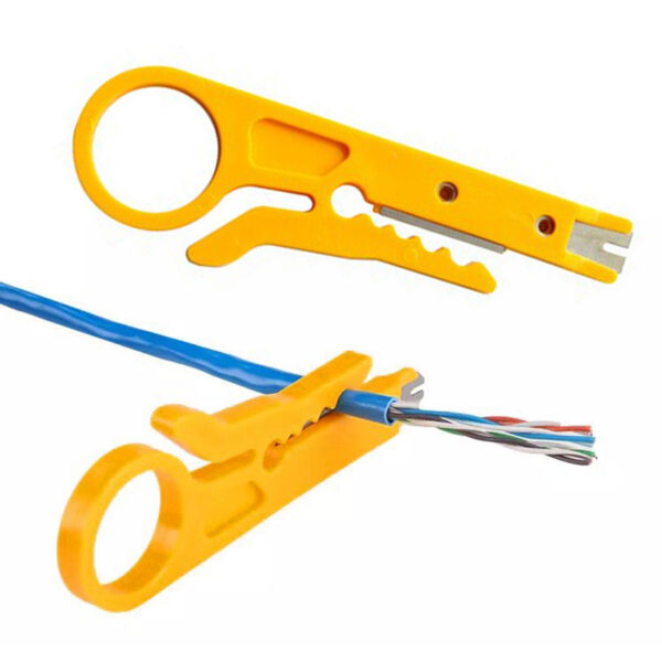 Mini Stripping Wire Cutter Rotary Punch Down Network UTP STP Cable Cutter Wire Tool Knife 9cm Strippers Telephone Wire Stripper 1