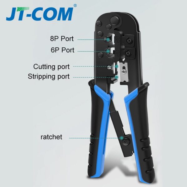 Network Crimping Tool rj45 crimper 6P 8P Ethernet Network LAN Cable Crimper Cutter Stripper Plier RJ-11/RJ-12 RJ-45 6
