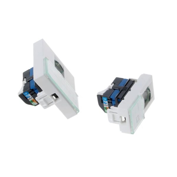 CAT6 Network Module Information Socket RJ45 8P8C Connector Adapter Keystone Jack Standard Wall Plate 2