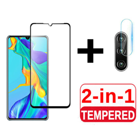 2 in 1 Tempered Glass For Huawei P30 P30 lite P20 pro glass Psmart 2019 Screen Protector lens Film Glass For Huawei P20 P30 lite 1