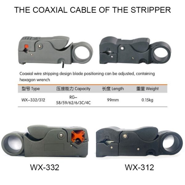 Network Tools  wire stripping function press the phone line and crystal head ratchet device WX-333 3
