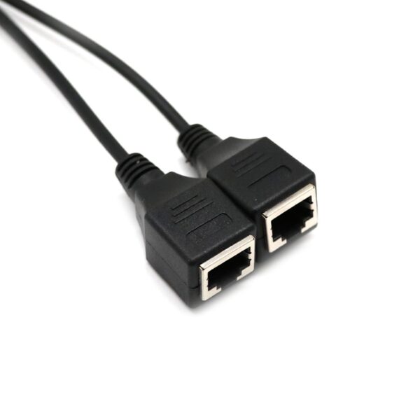 RJ45 Male to Female Socket Port Ethernet Cable LAN Ethernet Network Splitter Transmission Cat5e Cat5 Cat6 LAN Adaptor Cord 3