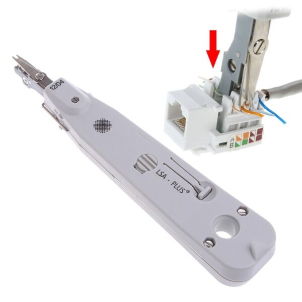 Ethernet Network Patch Panel Faceplate Punch Down Tool RJ11 RJ45 Cat5 with Sensor 5