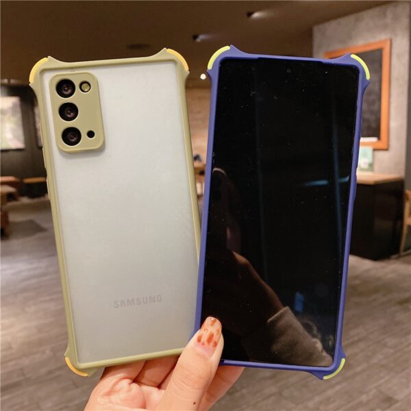 Camera Protection Shockproof Phone Case For Samsung Galaxy Note 20 S20 S21 Ultra S10 S9 S8 Plus M51 A12 A42 Matte Bumper Cover 5