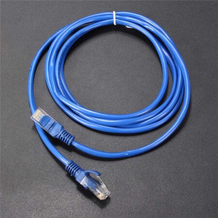 2M UTP Ethernet Cable Male to Male Internet Cat 5 RJ45 Network LAN Cable Patch Connector Cord Tools For PC Computer Laptop Blue 1