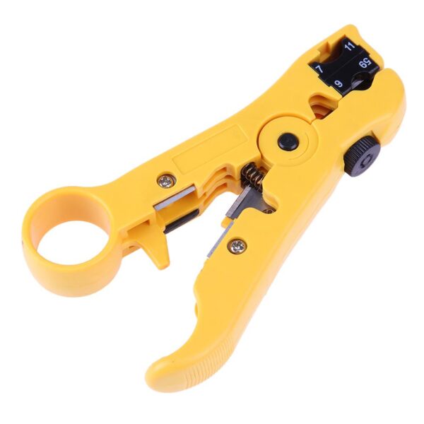 Flat UTP Cat5 Cat6 Wire Coax Coaxial Stripping Tool Universal Cable Stripper Cutter Stripping Pliers Tool for Network 5