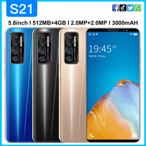 Cheap Smart Phone S21 512MB+4GB Cellphone 5.8 Inch Screen  4500mAh Android 4.4 Unlocked Celular Barato MobilephoneSmartphone 1