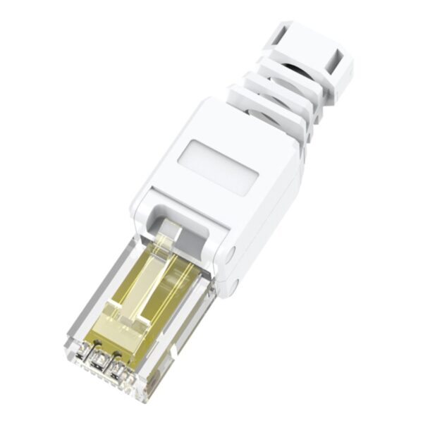 White RJ45 Tool-less Connector No Crimp Connectors Cat6 Connector Cat5e Connectors Cat5 Connectors 4