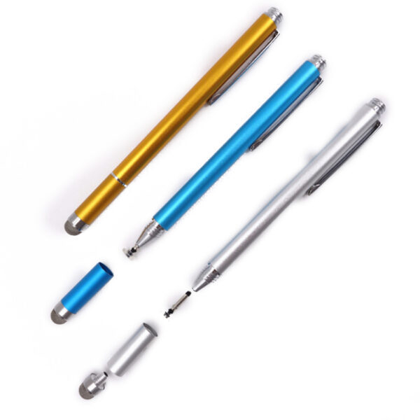 2in1 Capacitive Pen Touch Screen Drawing Pen Stylus with Conductive Touch Sucker Microfiber Touch Head for Tablet PC Smart Phone 3