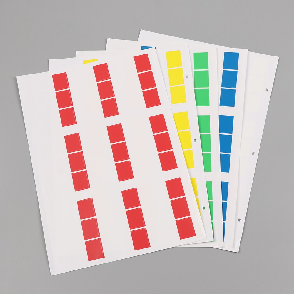 A4 Self Adhesive Network Wire Cord Fiber Organizers Marker Tool Self-adhesive Cable Label Sticker Colorful Waterproof Tie Tag