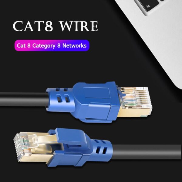 Cat8 Ethernet Cable RJ45 8P8C Network Cable 2000Mhz High Speed Patch 25/40Gbps Lan for Router Laptop 3m/6m/10m/12m/20m/25m/30m - Image 4