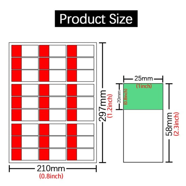 Self-adhesive Cable Label Sticker A4 Self Adhesive Network Wire Cord Fiber Organizers Marker Tool Colorful Waterproof Tie Tag - Image 3