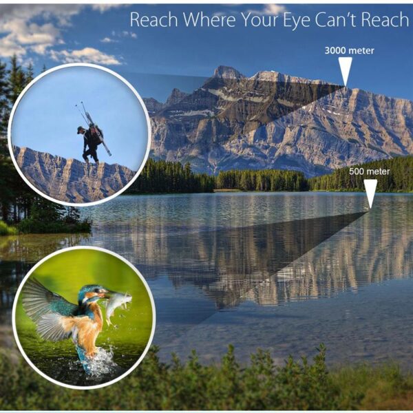 Telescope 60X60 Powerful Binoculars Hd 10000M High Magnification For Outdoor Hunting Optical Scopes Lll Night Vision Fixed Zoom 2