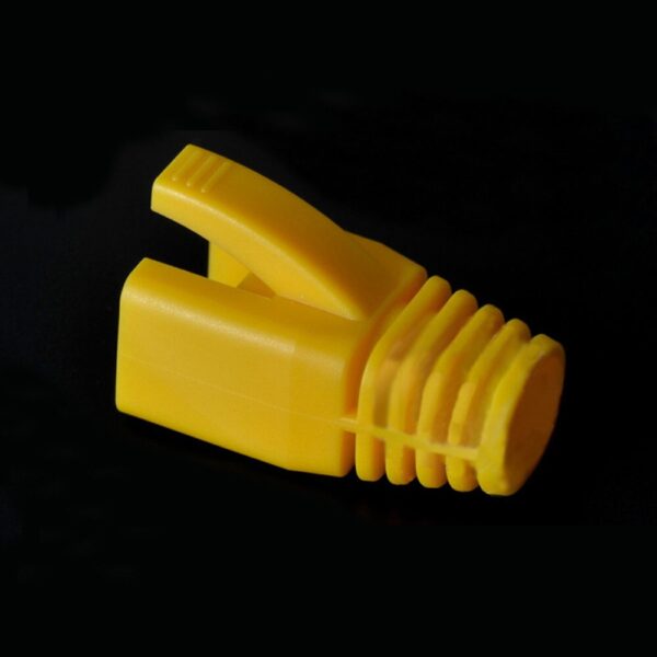 RJ45 Caps Protective Case Cat6a Cat7 RJ45 Sheath Network Ethernet Cable Connectors Cat7 Color TPU Protective Sleeve Bush 4