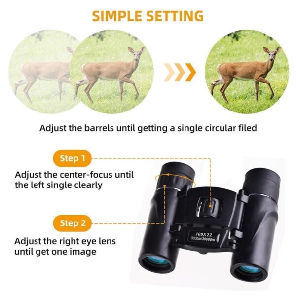 100x22 Professional HD Telescope 30000m Phone Binoculars High Magnification BAK4 Micro Night Vision Telescope for Camping 3