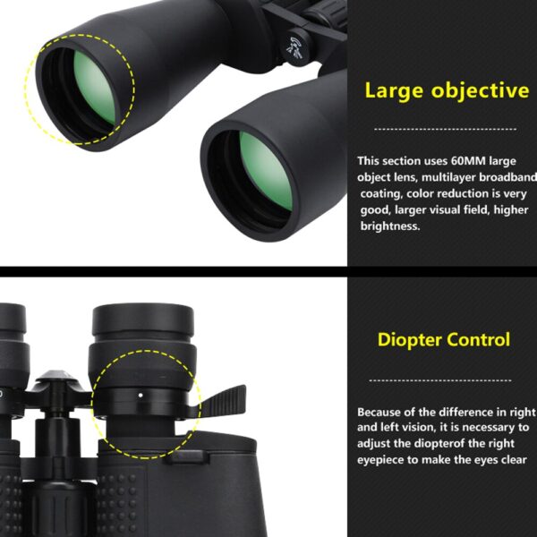 Borwolf 10-380X100  High Magnification Long Range Zoom 10-60 Times Hunting Telescope Binoculars  HD Professiona  Zoom 4