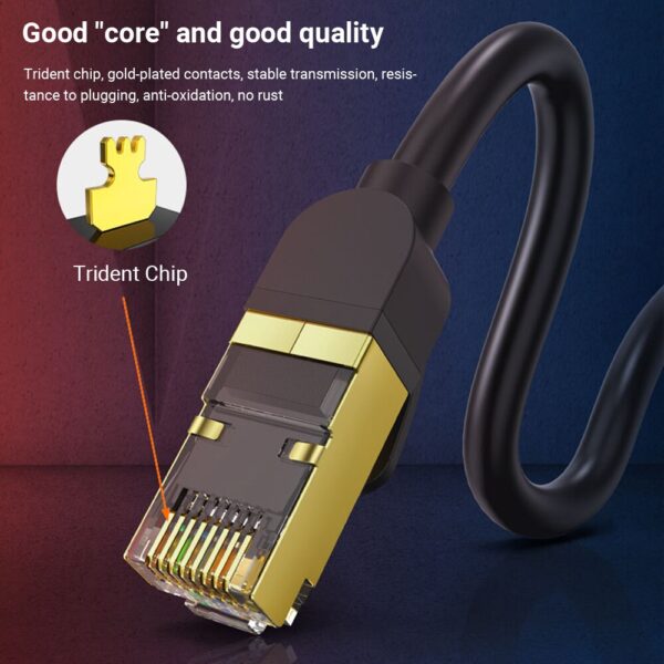 Jasoz Ethernet Cable RJ45 Cat7 Lan Cable FTP RJ 45 Network Cable for Cat6 Compatible Patch Cord for Modem Router Cable Ethernet 6