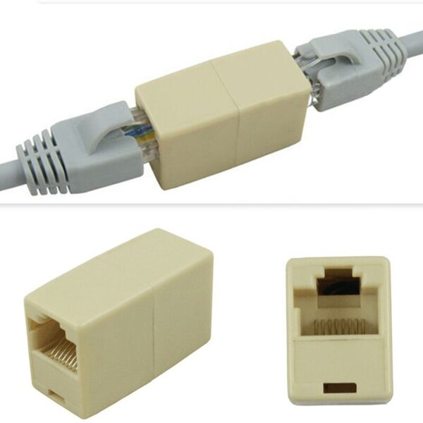 High Quality 10pcs RJ45 CAT5 Coupler Plug Network LAN Cable Extender Connector Adapter New Rated 4.9 6