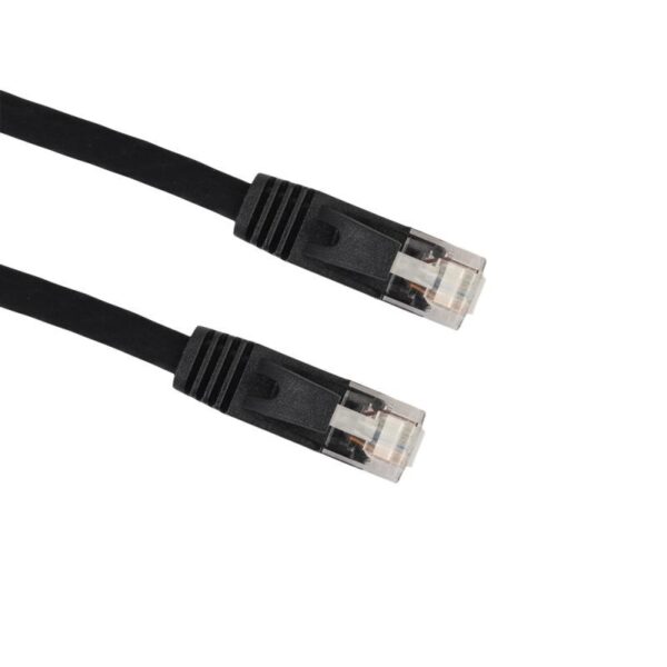 Flat RJ45 LAN Cable 0.5m -5m 98FT Cable CAT6 Flat UTP Ethernet Network Cable RJ45 Patch LAN Cable Black/ White Color New 6