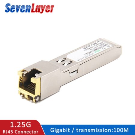 SFP Module RJ45 10/100/1000 Connector SFP Copper RJ45 SFP port Compatible with Cisco/Mikrotik Gigabit Ethernet Switch 1