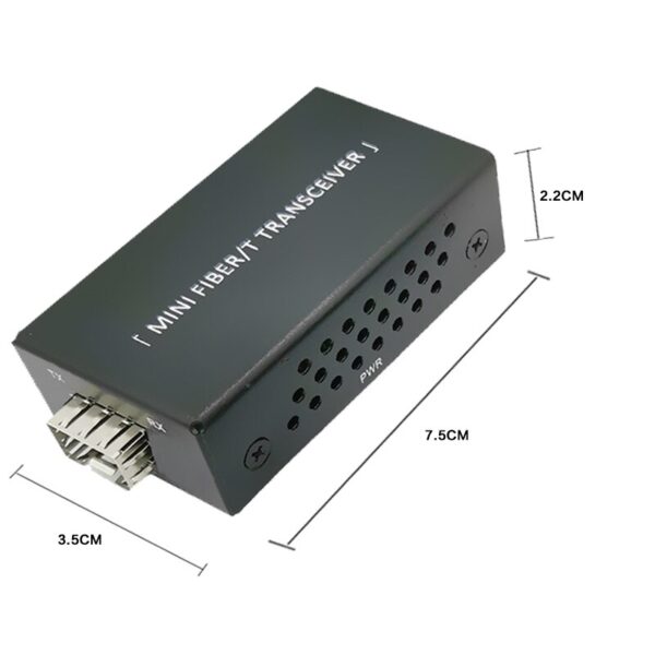 Fiber Optical media converter 1 port sfp to 1 rj45 gigabit optical fiber ethernet for ip camera 10/100/1000M 3