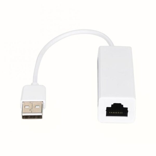 1pcs White USB Ethernet Adapter USB 2.0 Network Card To RJ45 Lan For Win7/Win8/Win10 Laptop Ethernet USB 2.0 To RJ45 Hub Adapter 4