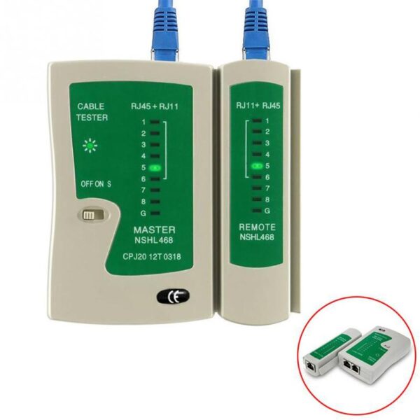 Professional Network Cable Tester RJ45 RJ11 RJ12 CAT5 UTP LAN Cable Tester Detector Remote Test Tools Networking 6