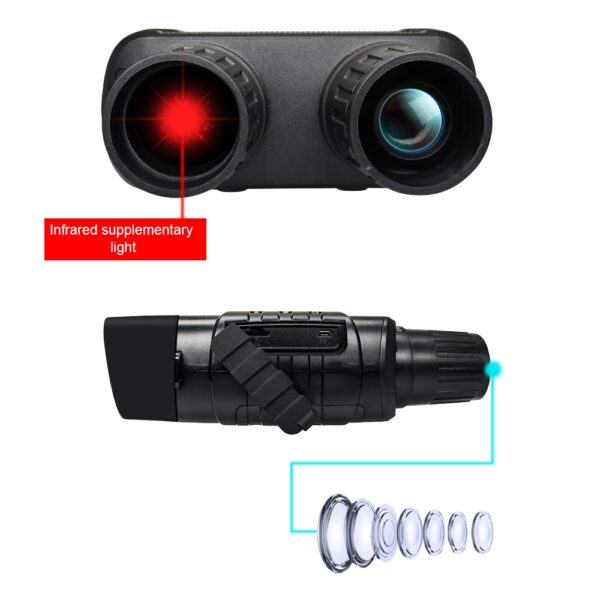 Binocular Night Vision Device High Magnification Binoculars Outdoor Night Photography Video Infrared Digital Night Vision Device 2