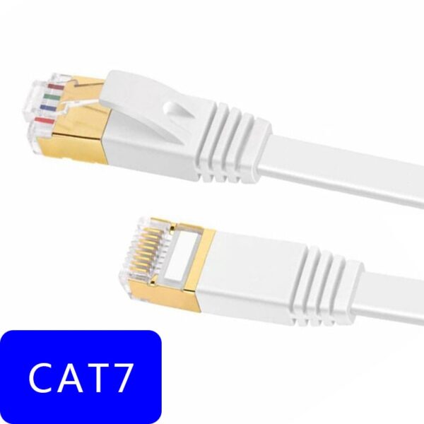 Ethernet Cable RJ45 Cat7 Lan Cable STP RJ 45 30cm/50cm Flat Network Cable Patch PC Computer Modem Router TV Box 1