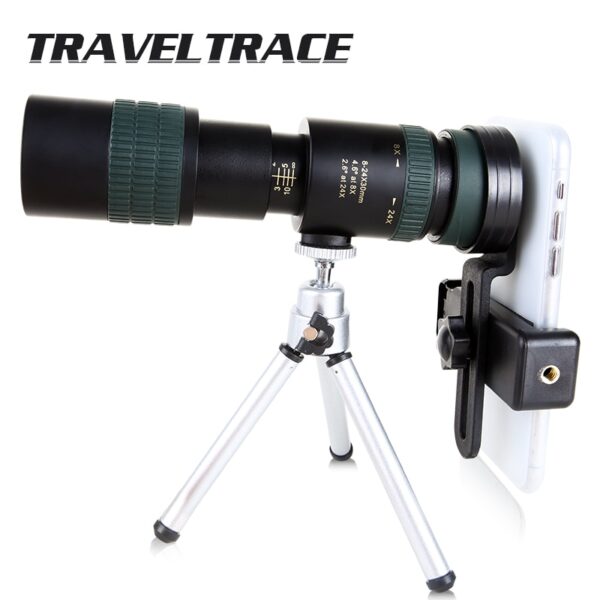 10-300x40 Zoom Monocular for Smartphone Super Foldable Telephoto Lens Clear Binoculars Powerful Hunting Telescope Long Range 1