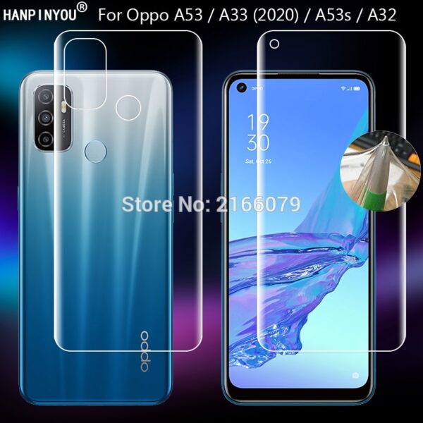 For Oppo A53 A33 2020 A53s A32 Clear TPU / Matte Anti-Fingerprints Hydrogel Full Cover Soft Screen Protector Film (Not Glass) 1