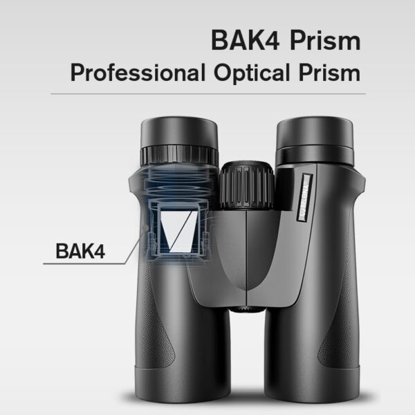 8X42 10x42 12X42 Binoculars Hunting and Tourism BAK4 Prism FMC HD Professional Powerful Military Telescope Visible at low light 4