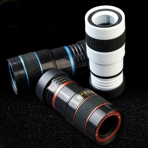 Universal 8X8 Optical Zoom Telescope Camera Lens Clip Mobile Phone Binoculars Telescope For iPhone6 Samsung HTC Huawei Xiaomi 4